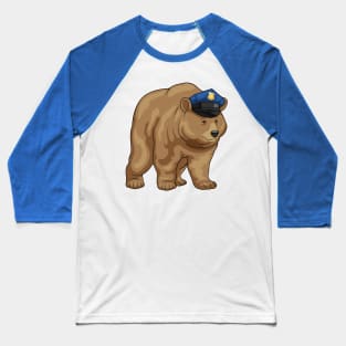 Bear Cop Police hat Police Baseball T-Shirt